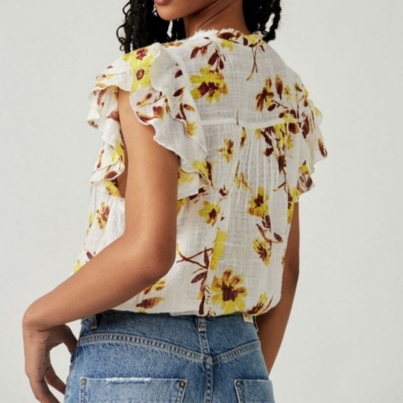 Free People Naya Printed Top - Picture 3 of 8